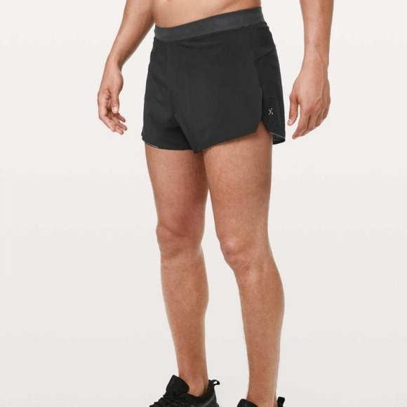Lululemon Black Fast & Free 3" Short Size XL - Picture 1 of 7